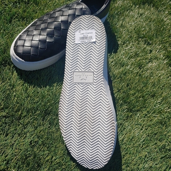 Marc Fisher Calla leather Woven Slip On Sneakers - Picture 4 of 5